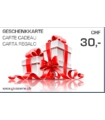 Geschenkkarte CHF 30.00 white
