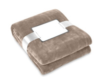 Couverture polaire en flanelle 280 g/m beige